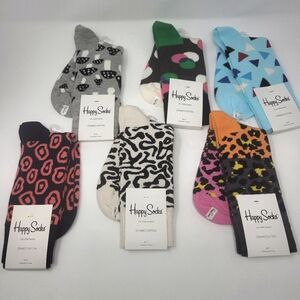 Happy Socks Assortment, 6 Pair, Sock Size 9-11 for Womens's 5 - 9, Men's 4-7 (2)